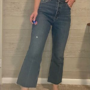 Crop Kick Flare Jeans